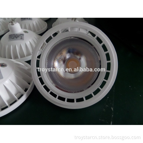 AR111 LED spotlight 12-15W GU10 Ra>80 to replace 100W Halogen lamp for commercial lighting
